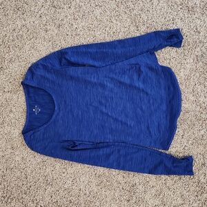 XXS Athleta Royal Blue Purple Long Sleeve Sports Top